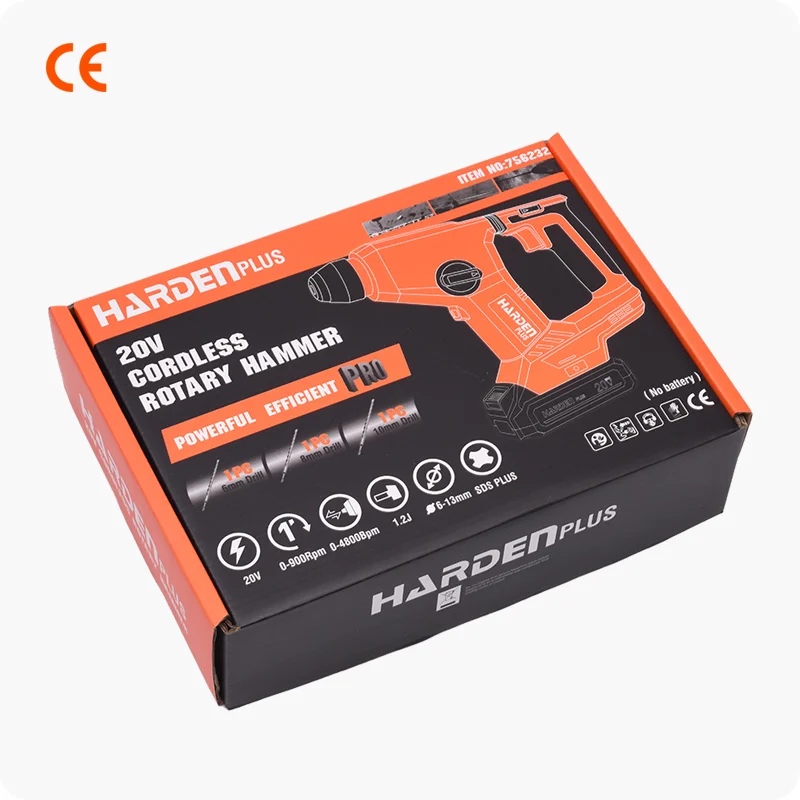 ROTOMARTILLO INALAMBRICO — ROTOMARTILLO INALMABRICO 20V 1.2J (SIN BATERIA NI CARGADOR) - HARDEN