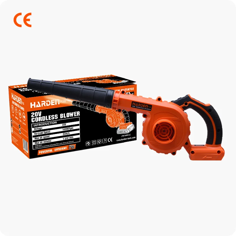 SOPLADORES INALAMBRICOS — SOPLADORA INALAMBRICA 20V (SIN BATERIA NI CARGADOR) - HARDEN