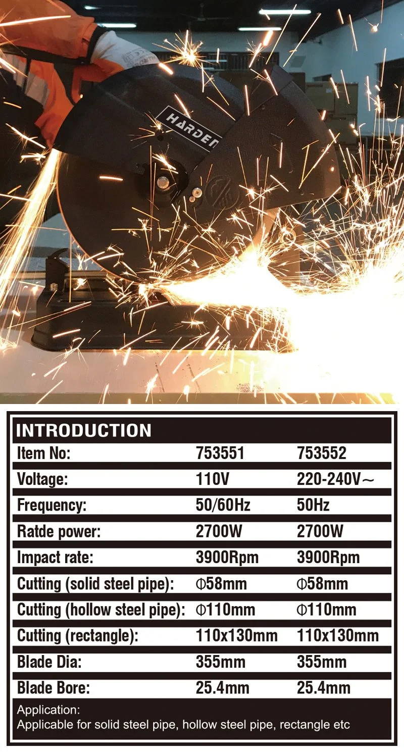 TRONZADORA ESTÁNDAR — TRONZADORA 14" 2.700W - HARDEN