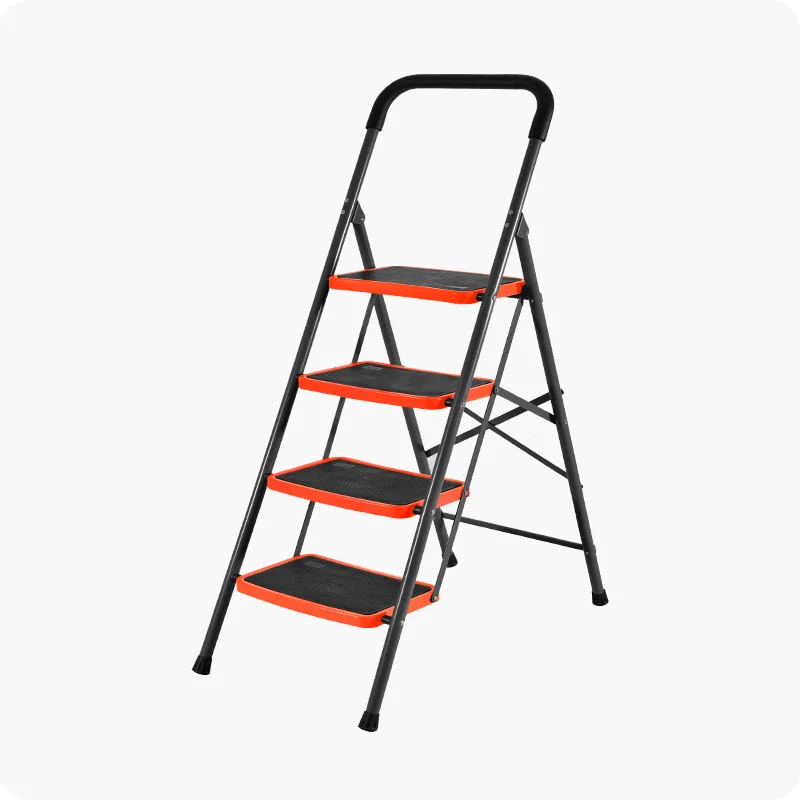 ESCALERA PLEGABLES DE ACERO — ESCALERA PLEGABLE DE ACERO CARGA 150Kg 2 PELDAÑOS - HARDEN