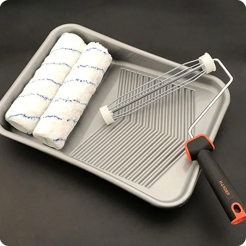JUEGO DE RODILLO Y BANDEJA — JUEGO DE RODILLO 9" CON BANDEJA 4PZS BANDEJA, RODILLO Y DOS (2) FUNDAS - HARDEN
