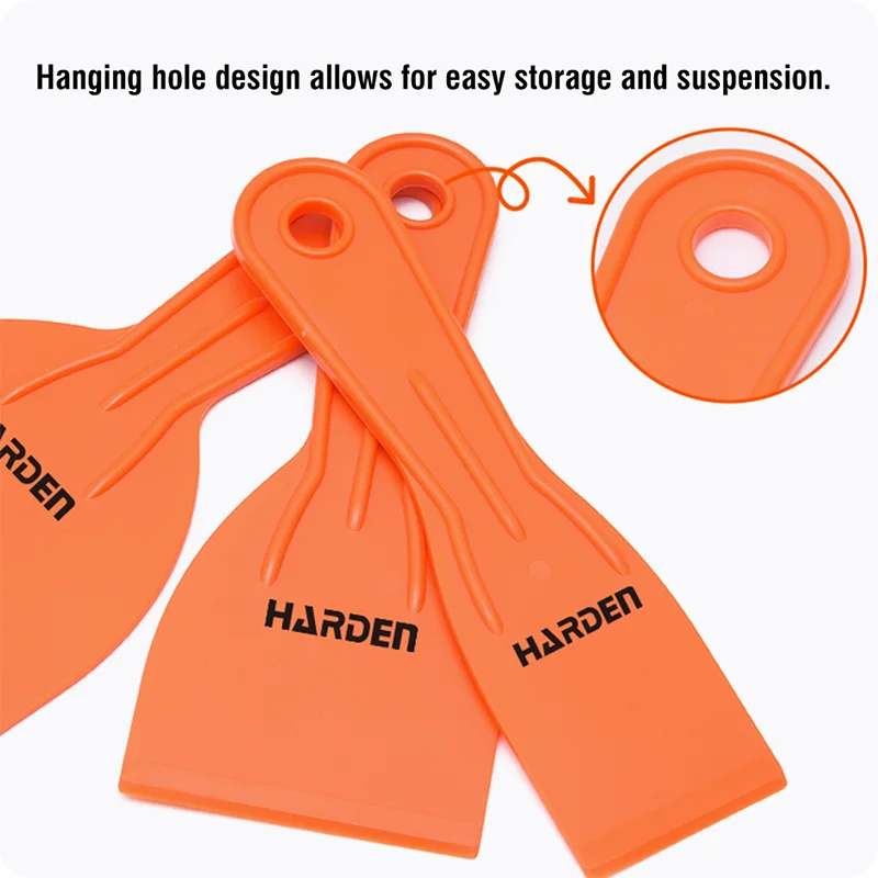 RASPADOR DE PINTURA — JUEGO DE ESPATULAS ABS PARA PINTURA 3PZS 2", 3" Y 4" - HARDEN