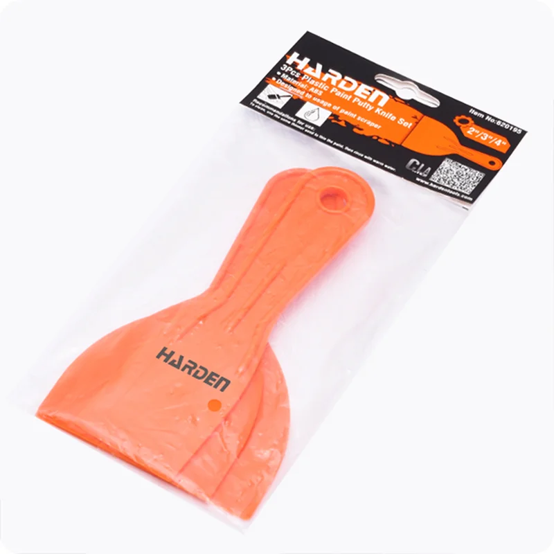 RASPADOR DE PINTURA — JUEGO DE ESPATULAS ABS PARA PINTURA 3PZS 2", 3" Y 4" - HARDEN
