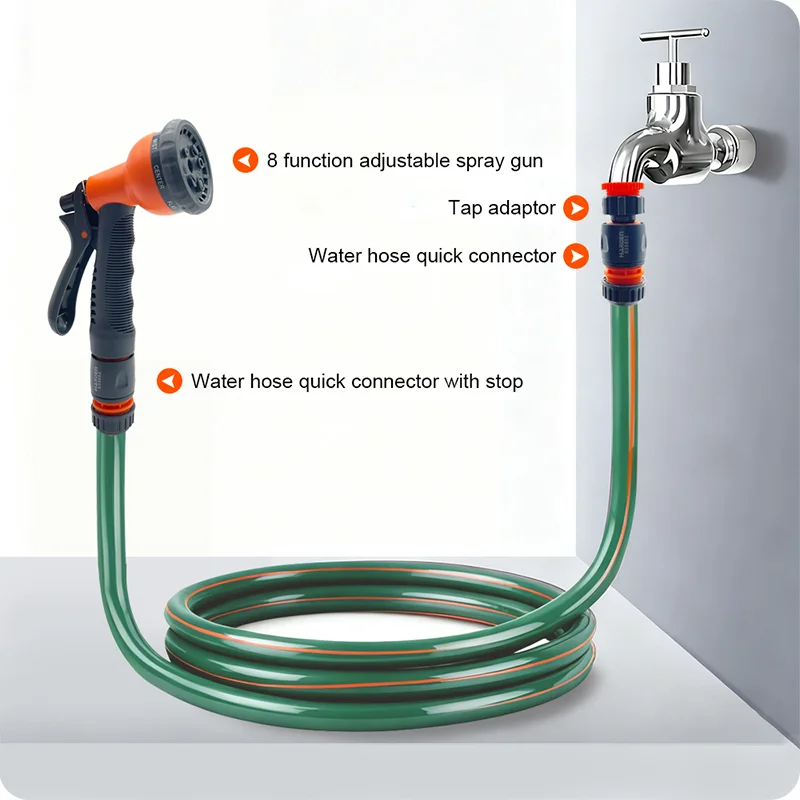 MANGUERA DE PVC — MANGUERA DE PVC CON REFUERZO DE POLIESTER 1/2" x 30M 5 CAPAS 2mm - HARDEN