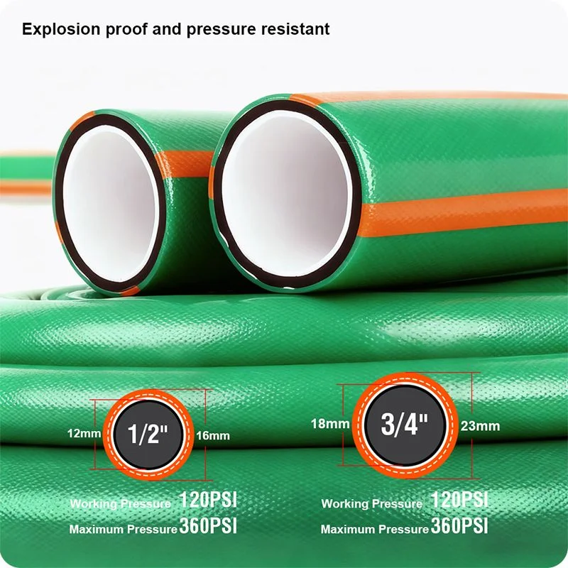 MANGUERA DE PVC — MANGUERA DE PVC CON REFUERZO DE POLIESTER 1/2" x 30M 5 CAPAS 2mm - HARDEN