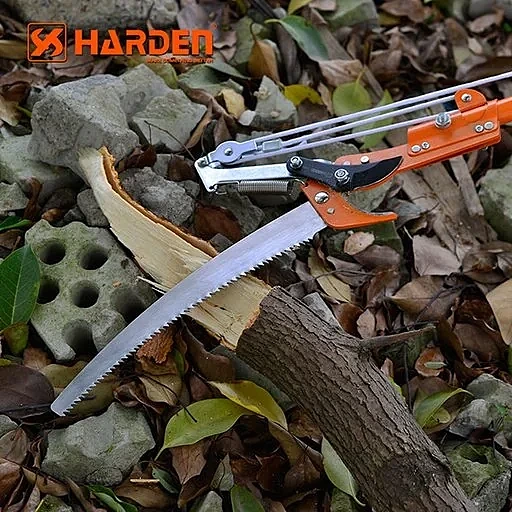 PODADORES DE ARBOLES — PODADORA DE ARBOLES SIERRA Y TIJERA CON MANGO TELESCOPICO 1.50M A 3.0M - HARDEN
