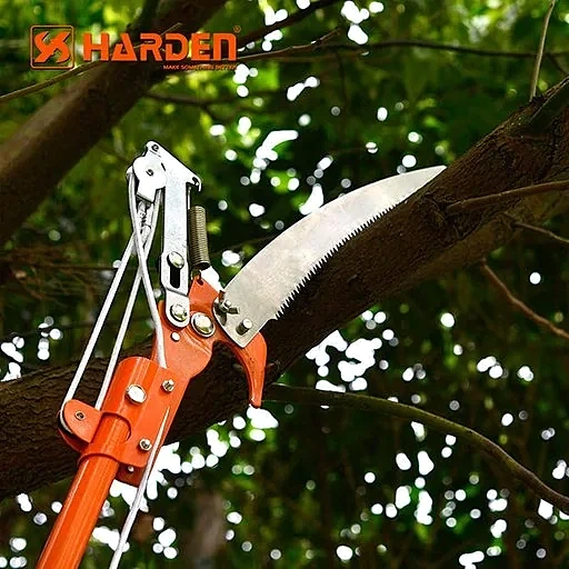 PODADORES DE ARBOLES — PODADORA DE ARBOLES SIERRA Y TIJERA CON MANGO TELESCOPICO 1.50M A 3.0M - HARDEN