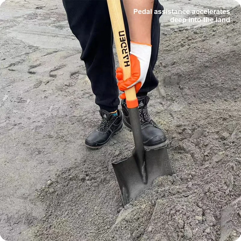 PALA PUNTA CUADRADA CON MANGO — PALA PUNTA CUADRADA CON MANGO DE MADERA CALIBRE 1.5mm - HARDEN