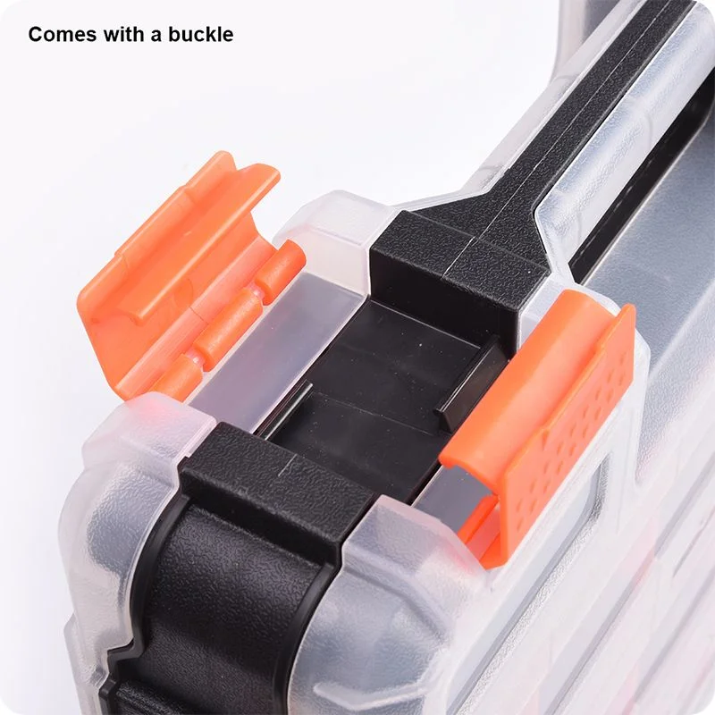 CAJA ORGANIZADORA PLASTICA MULTIPLES COMPARTIMIENTOS — CAJA ORGANIZADORA PLASTICA DOBLE CARA 34 COMPARTIMIENTOS 320mm X 270mm X 83mm - HARDEN