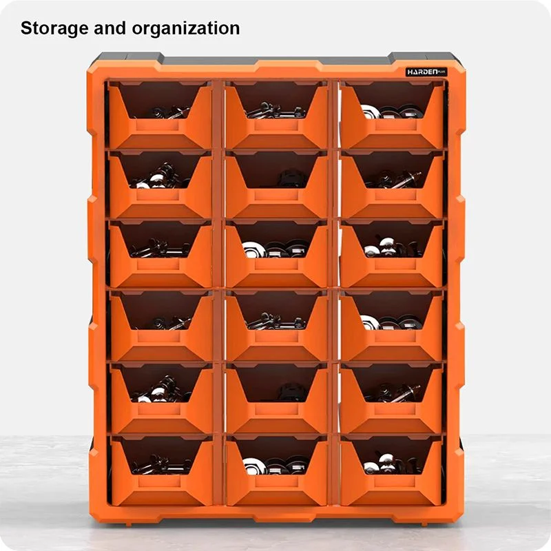 ORGANIZADORES PLASTICOS MODULARES — ORGANIZADOR PLASTICO MODULAR TIPO TORRE 18 GAVETAS - HARDEN