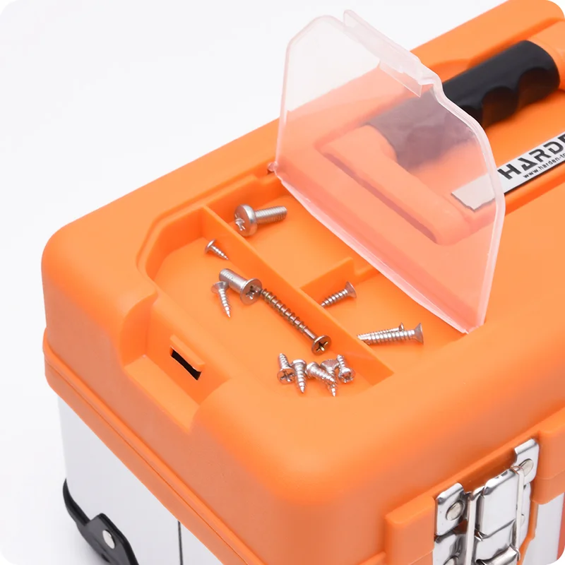 CAJA DE HERRAMIENTAS ACERO INOX — CAJA DE HERRAMIENTAS ACERO INOXIDABLE 360mm - HARDEN