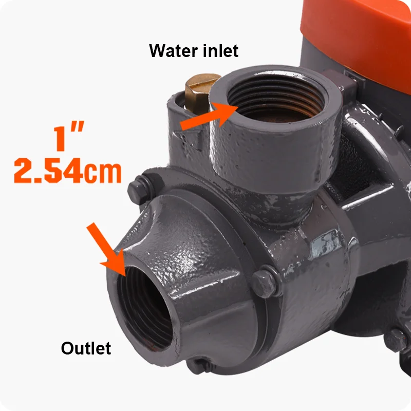 BOMBA DE AGUA PERIFERICA 0.5HP — BOMBA DE AGUA PERIFERICA 370W / 1/2HP 110V - HARDEN