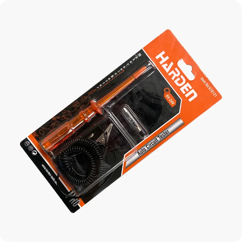 PROBADOR DE CORRIENTE — PROBADOR DE VOLTAJE AUTOMOTRIZ 6V / 12V / 24V - HARDEN