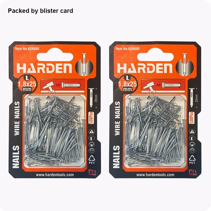 CLAVO DE ALAMBRE GALVANIZADO — SET DE CLAVO DE ALAMBRE GALVANIZADO 1" 128 UND - HARDEN